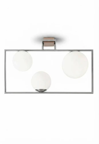 Lampa sufitowa wewnętrzna BUBLE szczotkowana stal - 3x20W LED E27 220-240V AC IP20 - MILOOX