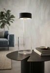 Lampa stołowa wewnętrzna AI Collaboration czarna-przezroczysta - LED 3W 2200-3000-4000K 124-124-121lm 3.7V 120° IP20 - MAYTONI - aranżacja