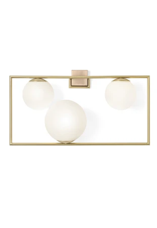 Lampa ścienna wewnętrzna BUBLE szczotkowane złoto - 3x20W LED E27 220-240V AC IP20 - MILOOX