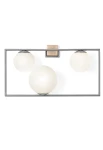 Lampa ścienna wewnętrzna BUBLE szczotkowana stal - 3x20W LED E27 220-240V AC IP20 - MILOOX