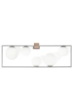 Lampa ścienna wewnętrzna BUBLE szczotkowana stal - 5x20W LED E27 220-240V AC IP20 - MILOOX