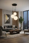 Lampa wisząca wewnętrzna BASIC czarna - 40W E14 220-240V AC IP20 - MAYTONI - aranżacja