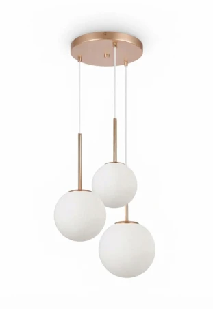 Lampa wisząca wewnętrzna BASIC złota - 40W E14 220-240V AC IP20 - MAYTONI