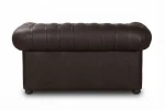Sofa skórzana dwuosobowa MANCHESTER - brązowa