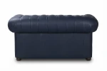 Sofa skórzana dwuosobowa MANCHESTER - Dubaj Blue