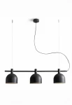 Lampa wisząca BERYL 3 black - 3xE27 LED 15W 230V 50 Hz IP20