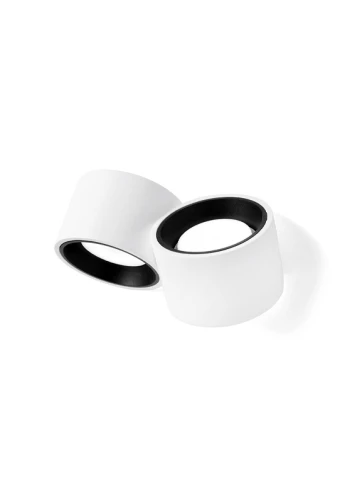 Lampa ścienna gipsowa NESSO czarny mat - GX53 2x10W UP-DOWN 230V IP20 - TECNICO