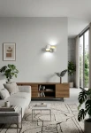 Lampa ścienna gipsowa NESSO szczotkowany mosiądz - GX53 2x10W UP-DOWN 230V IP20 - TECNICO - aranżacja