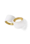 Lampa ścienna gipsowa NESSO szczotkowany mosiądz - GX53 2x10W UP-DOWN 230V IP20 - TECNICO