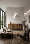 Lampa ścienna gipsowa NESSO szczotkowana miedź - GX53 2x10W UP-DOWN 230V IP20 - TECNICO - aranżacja