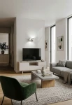 Lampa ścienna gipsowa NESSO szczotkowany brąz - GX53 2x10W UP-DOWN 230V IP20 - TECNICO - aranżacja