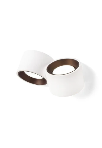 Lampa ścienna gipsowa NESSO szczotkowany brąz - GX53 2x10W UP-DOWN 230V IP20 - TECNICO