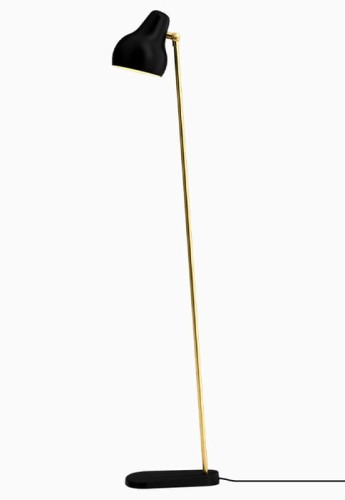 Lampa podłogowa VL38 czarna - LOUIS POULSEN