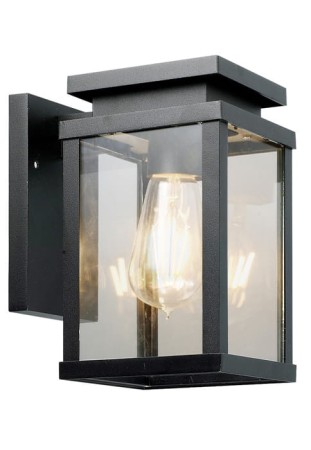 Kinkiet latarnia ścienny 03066WAB czarny - 240V, Max60w, E27, IP23