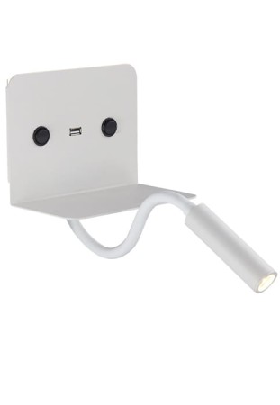 Kinkiet 04229WW biały - Led, 220-240V, 3w & 6w, 3200K, 480lm, 25°, CRI>70, IP20