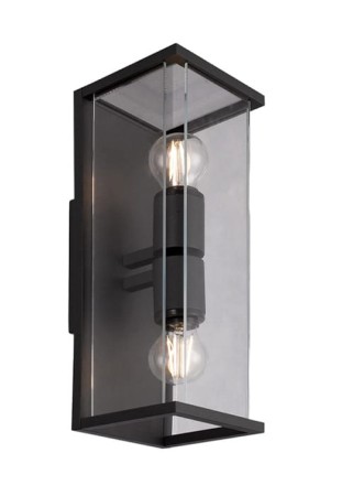 Kinkiet latarnia ścienna 02127AN antracytowy - 200-240V, Max2x15w, 2xE27, IP54