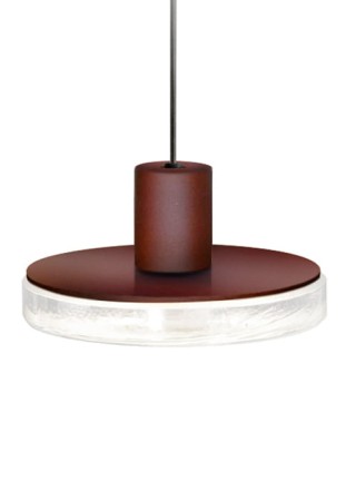 Lampa wisząca zewnętrzna VENEXIA corten - LED 8W, 2700K, Ra>80, 594lm, 220-240V AC - PANZERI