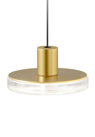 Lampa wisząca zewnętrzna VENEXIA mat brass - LED 8W, 2700K, Ra>80, 594lm, 220-240V AC - PANZERI