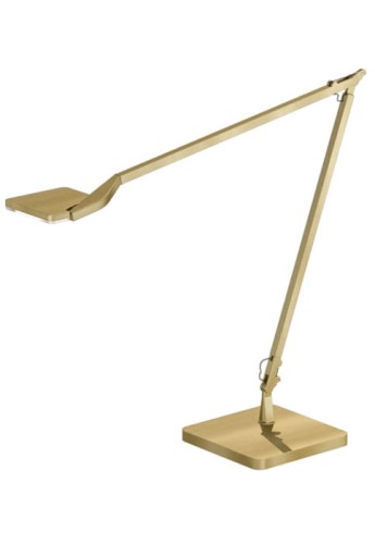 Lampa wolnostojąca biurkowa JACKIE mat brass - LED 10W 3000K 706lm 220-240V AC dimmable Step DIM - PANZERI