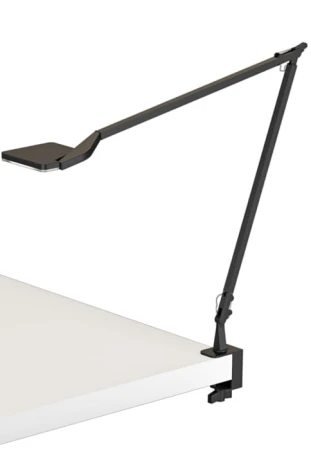 Lampa biurkowa z zapięciem bocznym JACKIE black - LED 10W 3000K 706lm 220-240V AC dimmable Step DIM - PANZERI 