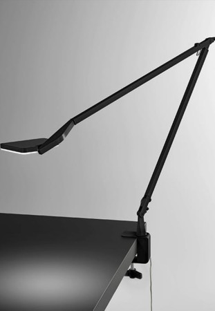 Lampa z zapięciem bocznym biurkowa JACKIE CM02 black - PANZERI 