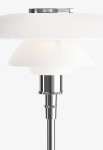 Lampa stołowa szklana PH 4½-3½ chromowana na wysoki połysk - 100W, E27, IP20 - LOUIS POULSEN