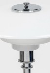 Lampa stołowa szklana PH 4½-3½ chromowana na wysoki połysk - 100W, E27, IP20 - LOUIS POULSEN