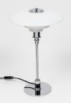 Lampa stołowa szklana PH 4½-3½ chromowana na wysoki połysk - 100W, E27, IP20 - LOUIS POULSEN