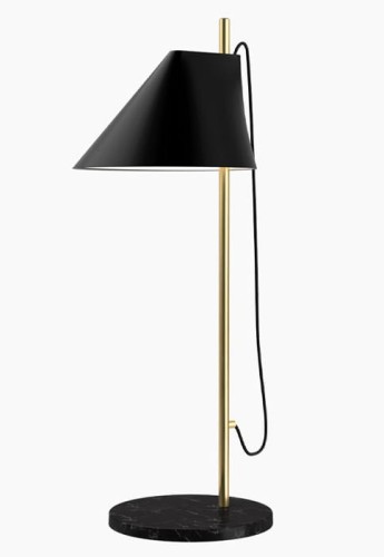 Lampa stołowa YUH mosiądz-czarny - LED, 2700K, 10W, IP20 - LOUIS POULSEN
