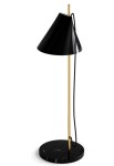 Lampa stołowa YUH mosiądz-czarny - LED, 2700K, 10W, IP20 - LOUIS POULSEN