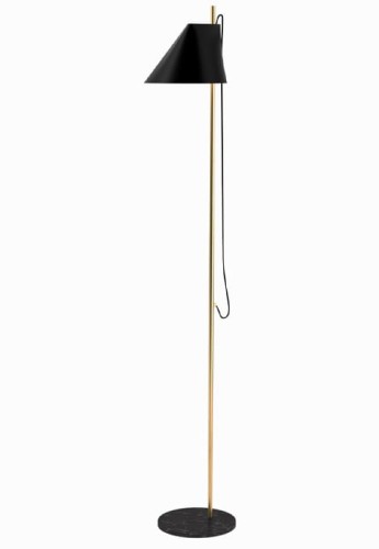 Lampa podłogowa YUH mosiądz-czarny - LED, 2700K, 10W, IP20 - LOUIS POULSEN