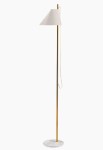 Lampa podłogowa YUH mosiądz-biały - LED, 2700K, 10W, IP20 - LOUIS POULSEN