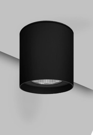 Oprawa oświetleniowa sufitowa natynkowa AEON ROUND black matt - LED, 6W, 45°, 2700K, CRI >80, IP20 - MOLTO LUCE