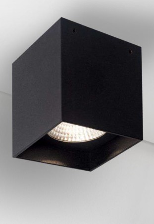 Oprawa oświetleniowa sufitowa natynkowa AEON SQUARE black matt - LED, 15W, 50°, 2700K, CRI >80, IP20 - MOLTO LUCE