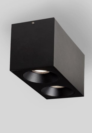 Oprawa oświetleniowa sufitowa natynkowa ATUS DOUBLE SQUARE SD black - LED, 10W, 35°, 3000K, CRI >90, IP20 - MOLTO LUCE