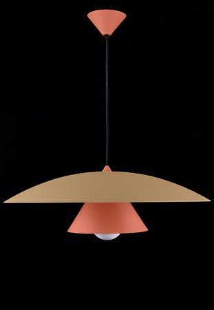 Lampa wisząca OLEMI almond buff-auburn - LOFTLIGHT