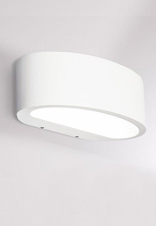 Oprawa oświetleniowa ścienna natynkowa AVA W white matt - LED, 11W, 3000K, CRI >90, IP54 - MOLTO LUCE 