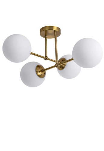 Lampa wisząca ROMA 4 złota