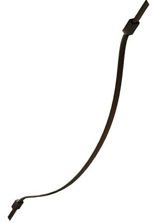 Oprawa oświetleniowa sufitowo-ścienna BOW mat black - 24V DC, IP20 z 2 skrzynkami mocującymi - PANZERI 