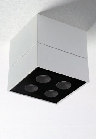 Reflektor sufitowy natynkowy GRID LFO SD white-black - LED 10W, 30°, 2700K, CRI>90, IP20 - MOLTO LUCE 