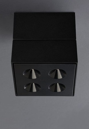 Reflektor sufitowy natynkowy GRID LFO SD black - LED 10W, 30°, 2700K, CRI>90, IP20 - MOLTO LUCE 