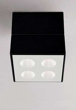Reflektor sufitowy natynkowy GRID LFO SD black-white - LED 10W, 30°, 2700K, CRI>90, IP20 - MOLTO LUCE