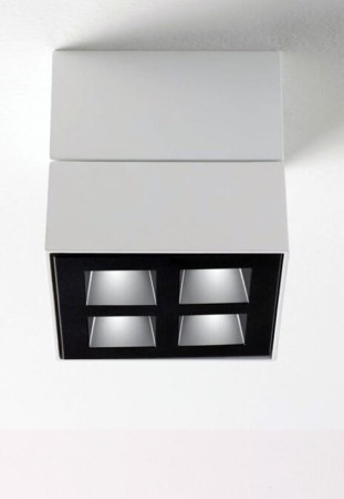 Reflektor sufitowy natynkowy GRID SD white-black - LED 10W, 30°, 2700K, CRI>90, IP20 - MOLTO LUCE