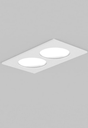 Oprawa oświetleniowa sufitowa wpuszczana DARK NIGHT LENS 2 R white matt-white - 4W, 2700K, CRI>90, 300lm, 22°, IP20, UGR <16 - MOLTO LUCE