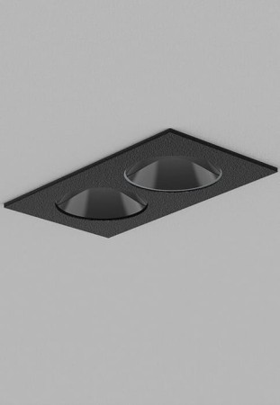 Oprawa oświetleniowa sufitowa wpuszczana DARK NIGHT LENS 2 R black matt-black - 4W, 2700K, CRI>90, 300lm, 22°, IP20, UGR <16 - MOLTO LUCE 