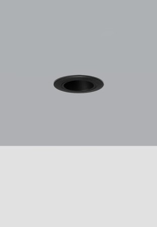 Oprawa sufitowa wpuszczana CCTEVO DOWNLIGHT 38 CUT-OFF deep black-deep black - LED 6,3W, FL-29°, 2700K, CRI>90, IP20-54 - TARGETTI 