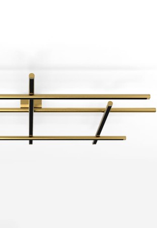 Lampa sufitowa HILOW mat brass - LED, 78W, 2700K, Ra>90, 2356lm, 220-240V AC (DALI/Push DIM) - PANZERI 