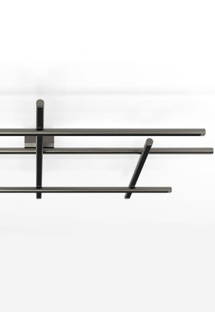 Lampa sufitowa HILOW titanium - LED, 78W, 2700K, Ra>90, 2356lm, 220-240V AC (DALI/Push DIM) - PANZERI 