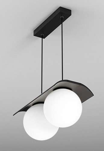 Lampa wisząca wewnętrzna MODERN BALL WPx2 LED M927 czarny struktura - 14W, 2700K, CRI>90 - AQForm