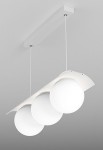Lampa wisząca wewnętrzna MODERN BALL WPx3 LED L927 biały struktura - 21.5W, 2700K, CRI>90 - AQForm